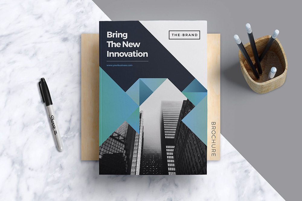 branding through brochures